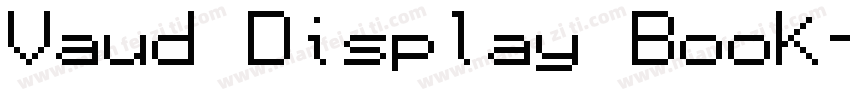 Vaud Display Book字体转换